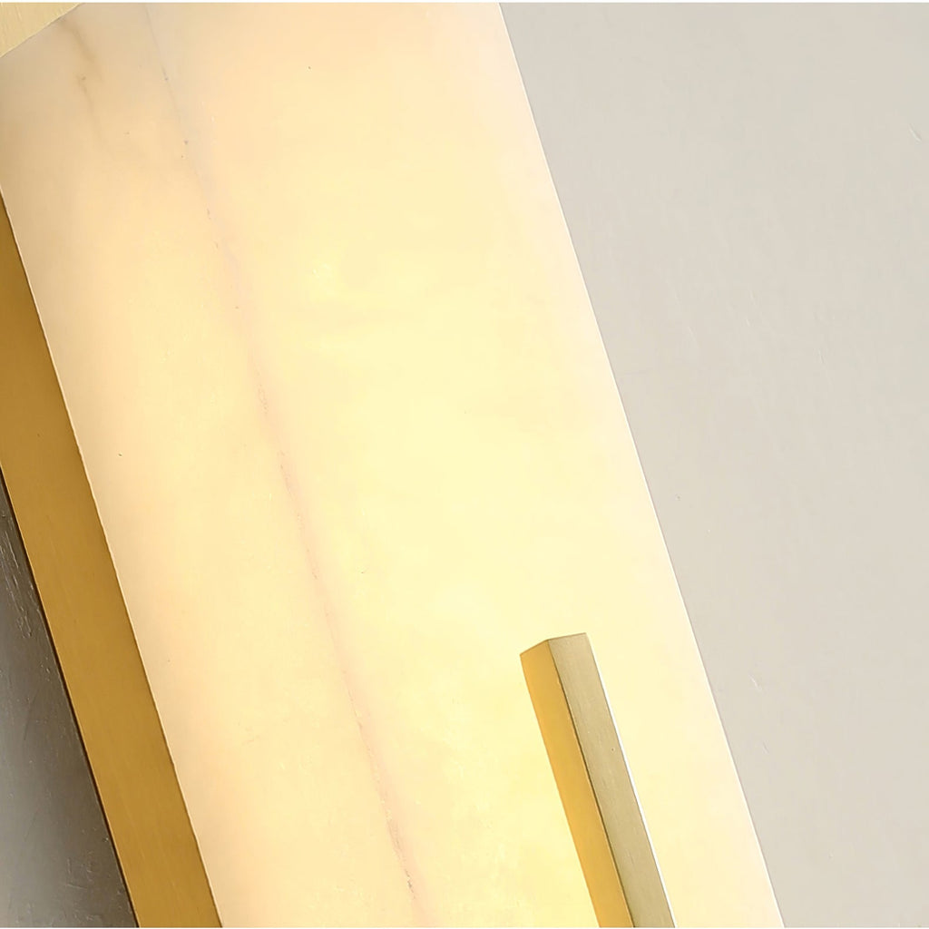 Axis Twin Alabaster Wall Light, Hardwired Wall Sconce, detail 21