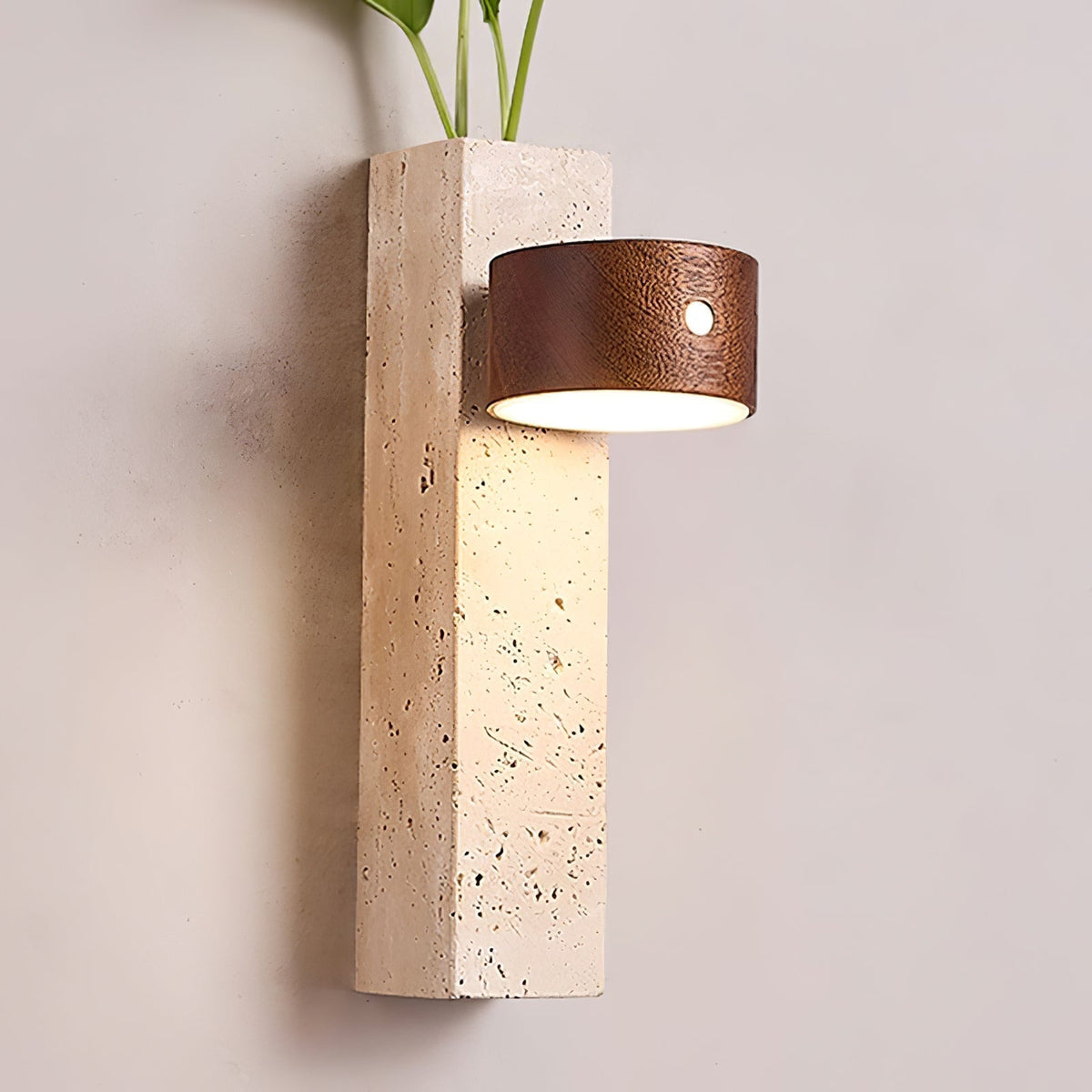 Axis Wood Rechargeable Wall Light detail view 9