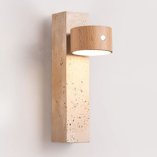 Axis Wood Rechargeable Wall Light detail view 2