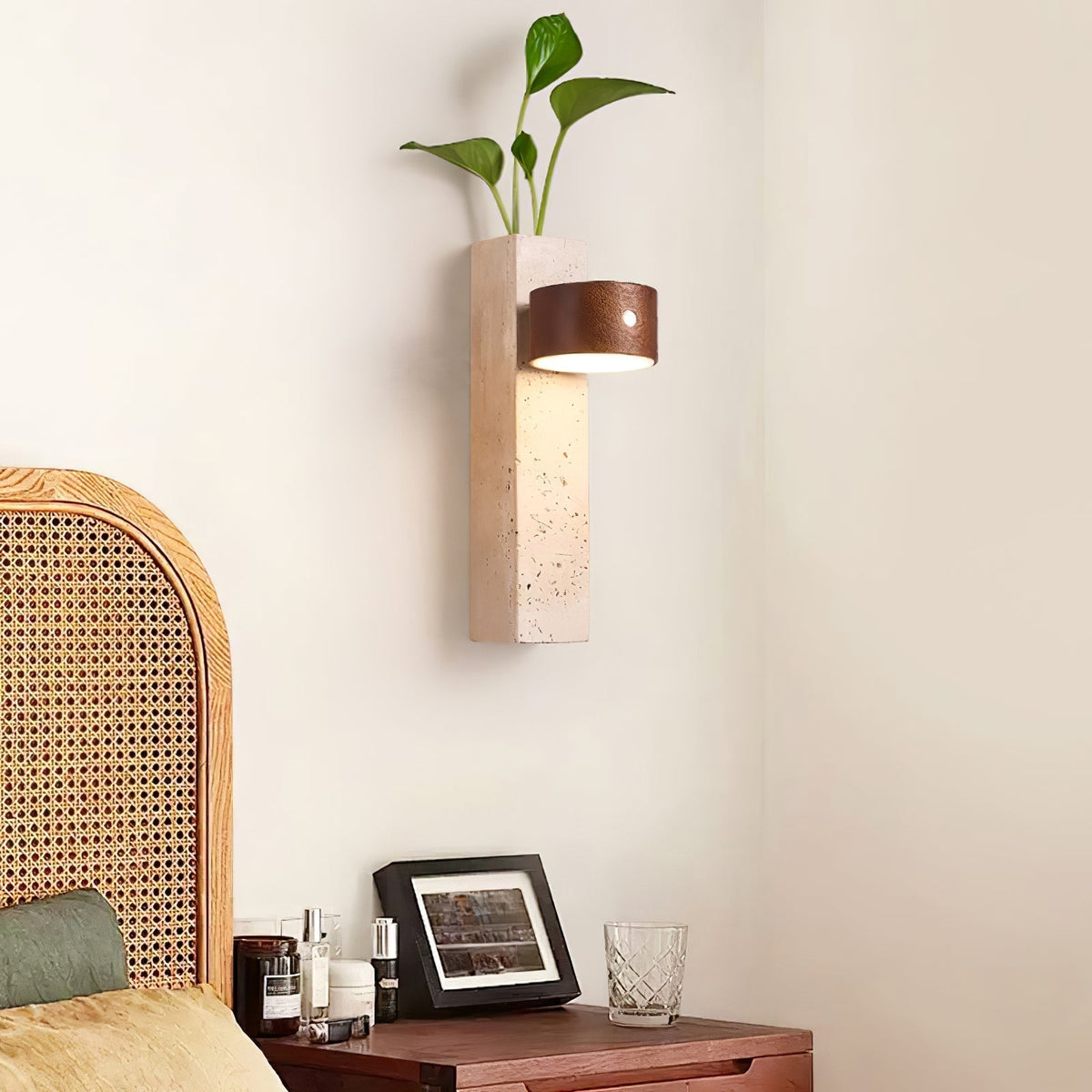 Axis Wood Rechargeable Wall Light detail view 7