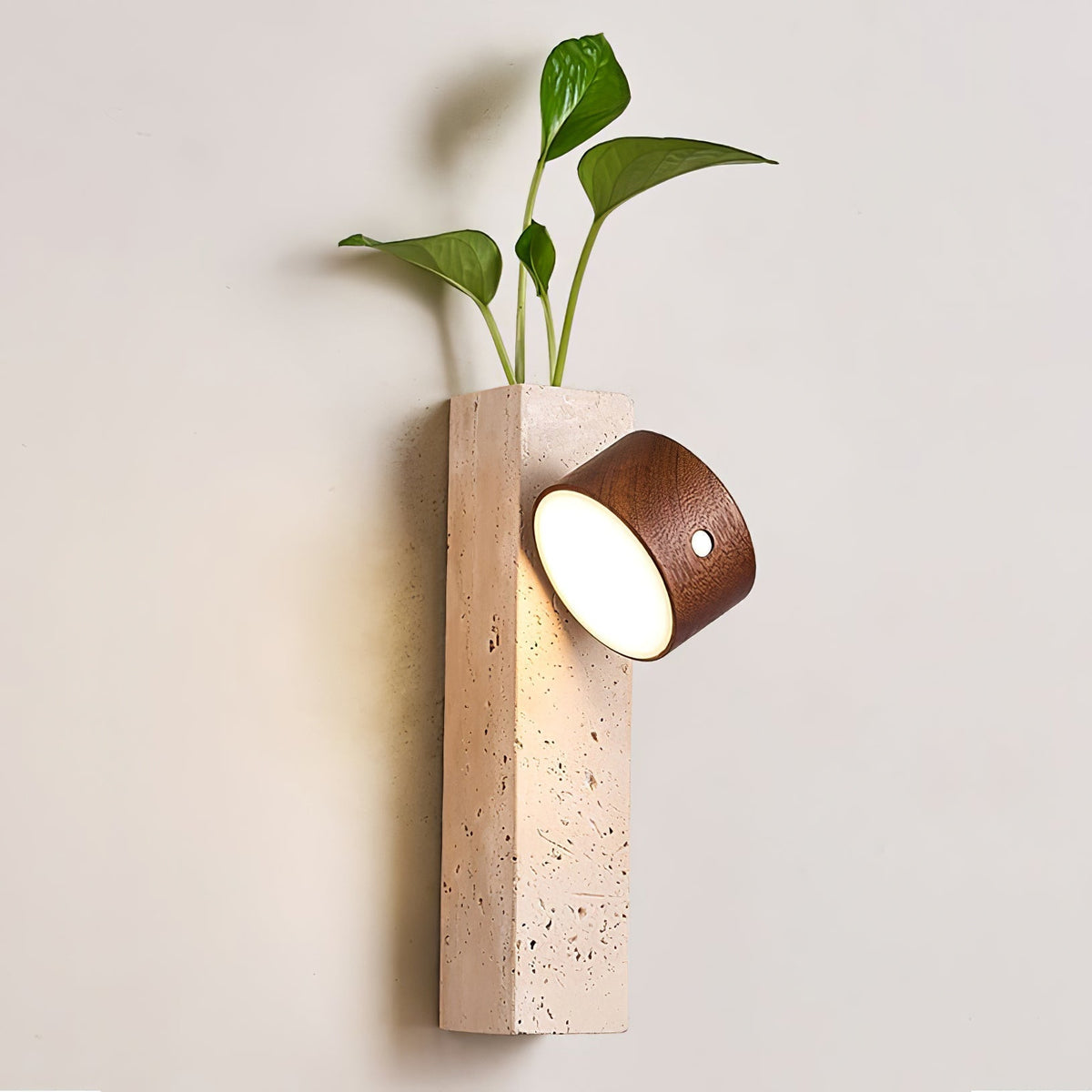 Axis Wood Rechargeable Wall Light detail view 6