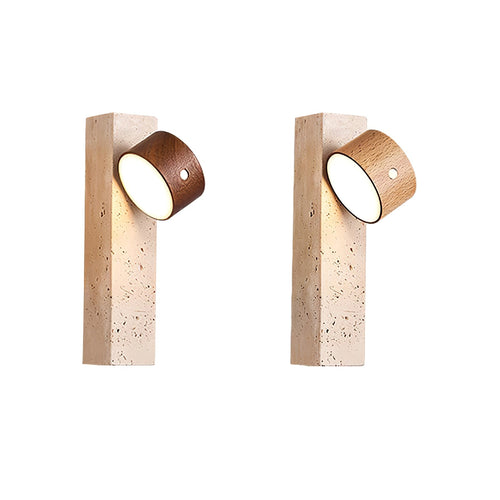 Axis Wood Rechargeable Wall Light detail view 11