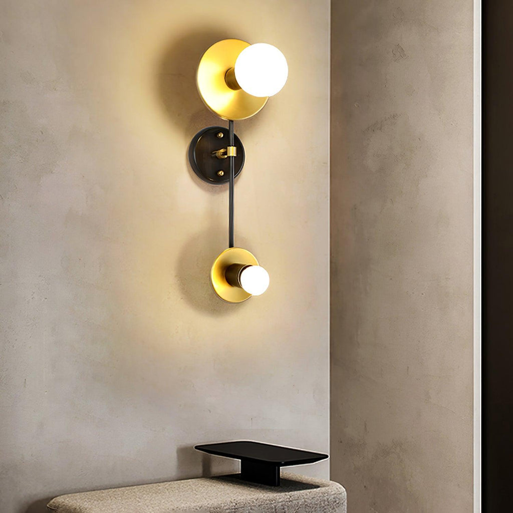 Balance Scale Wall Light, Hardwired Wall Sconce, detail 3
