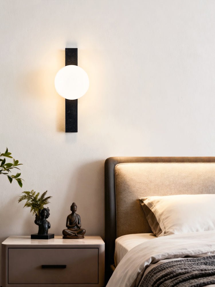Balanced Globe Wall Light, Hardwired Wall Sconce, detail 7