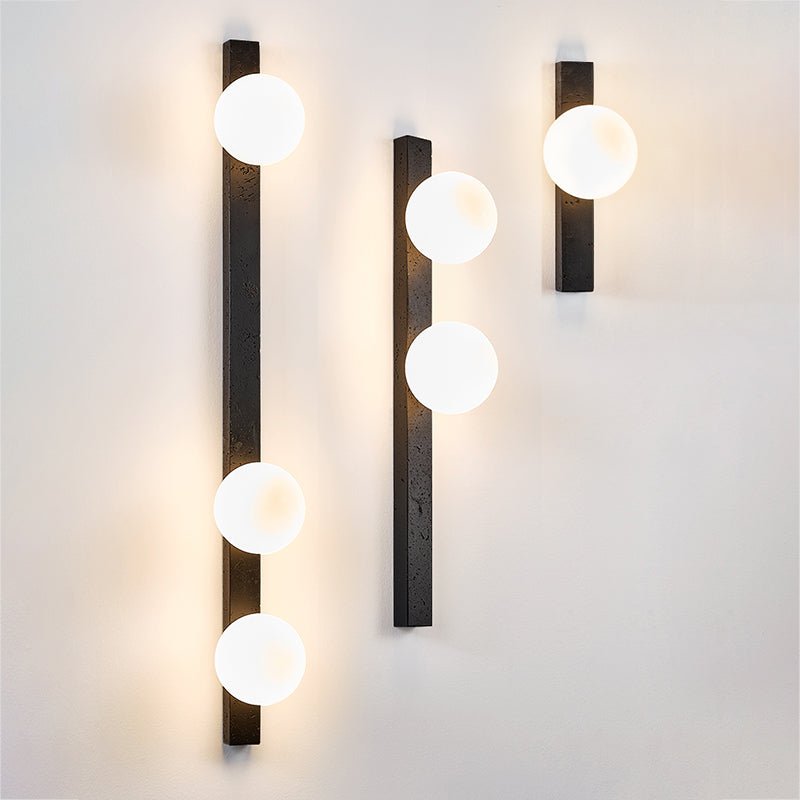Balanced Globe Wall Light, Hardwired Wall Sconce, detail 9