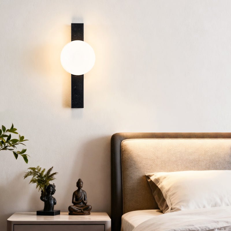 Balanced Globe Wall Light, Hardwired Wall Sconce, detail 4