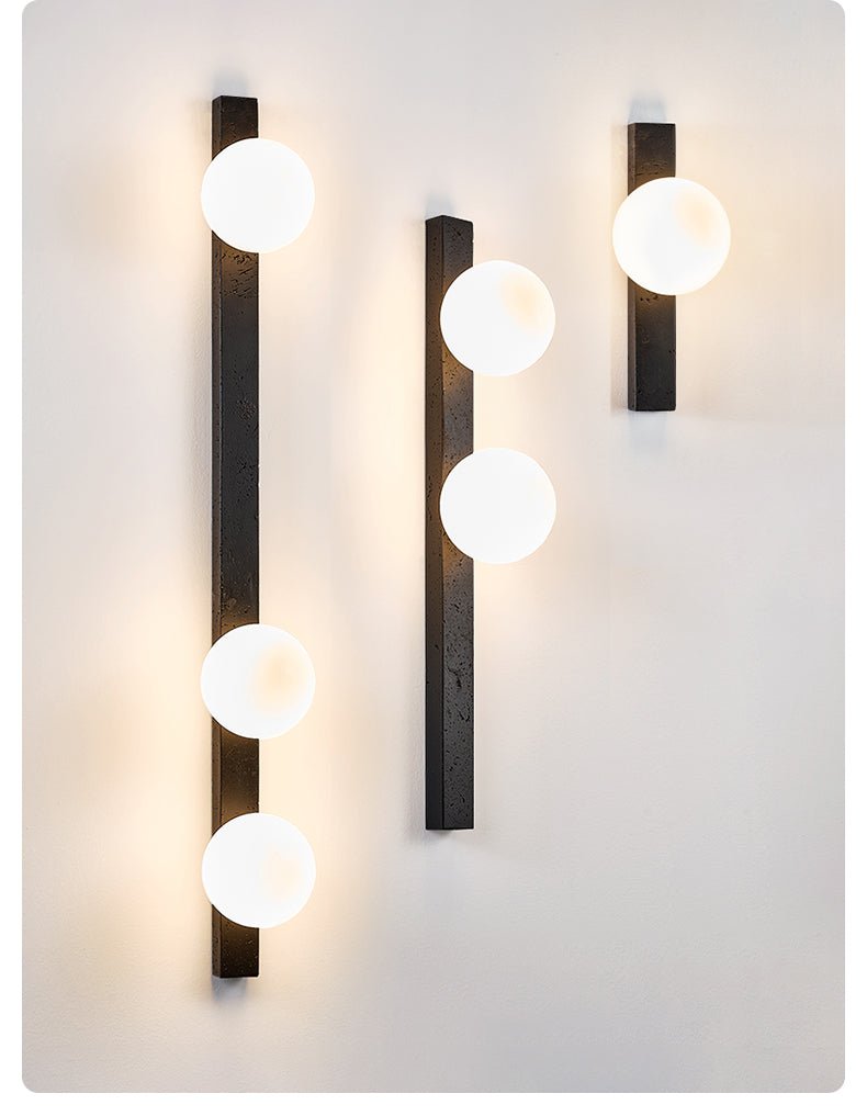 Balanced Globe Wall Light, Hardwired Wall Sconce, detail 12