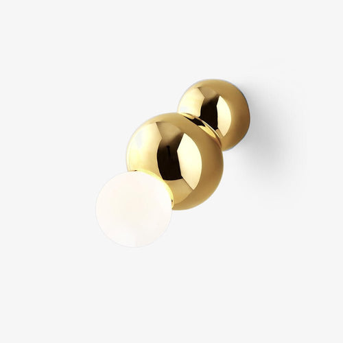 Ball Mounted Wall Light, Hardwired Wall Sconce, Metal, W 9.3cm x H 8.2cm