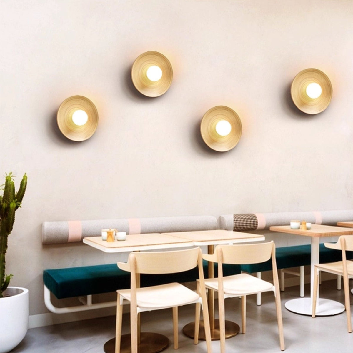 Bamboo Aura Wall Light, Hardwired Wall Sconce, detail 5