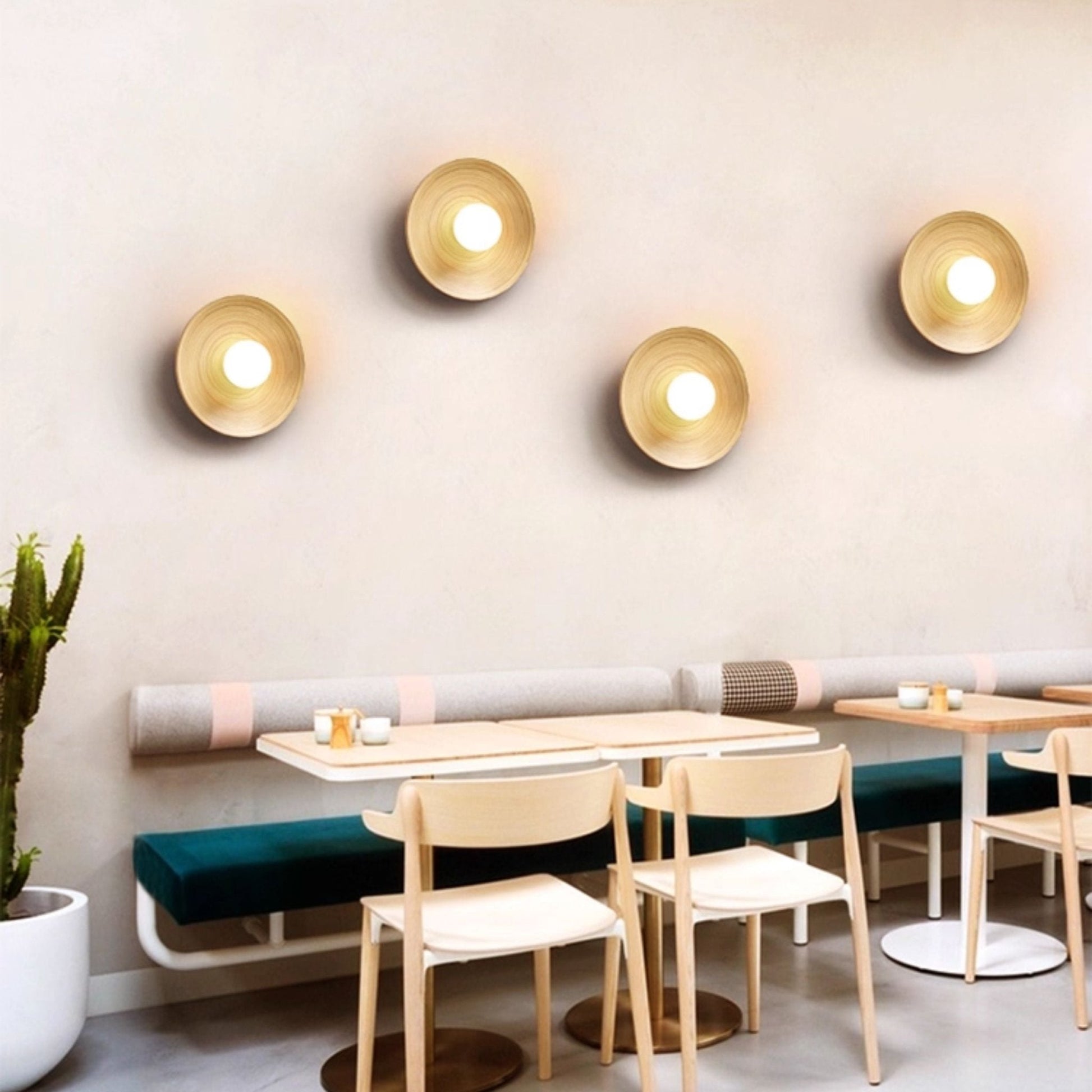 Bamboo Aura Wall Light, Hardwired Wall Sconce, detail 5