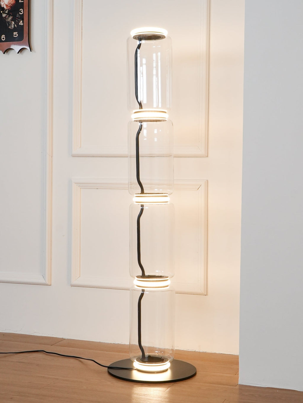 Bamboo Glass Floor Light, Floor Lamp, detail 8