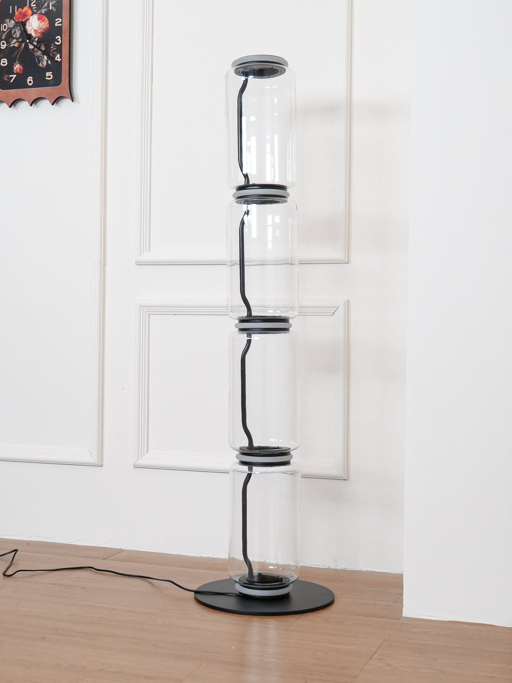 Bamboo Glass Floor Light, Floor Lamp, detail 9