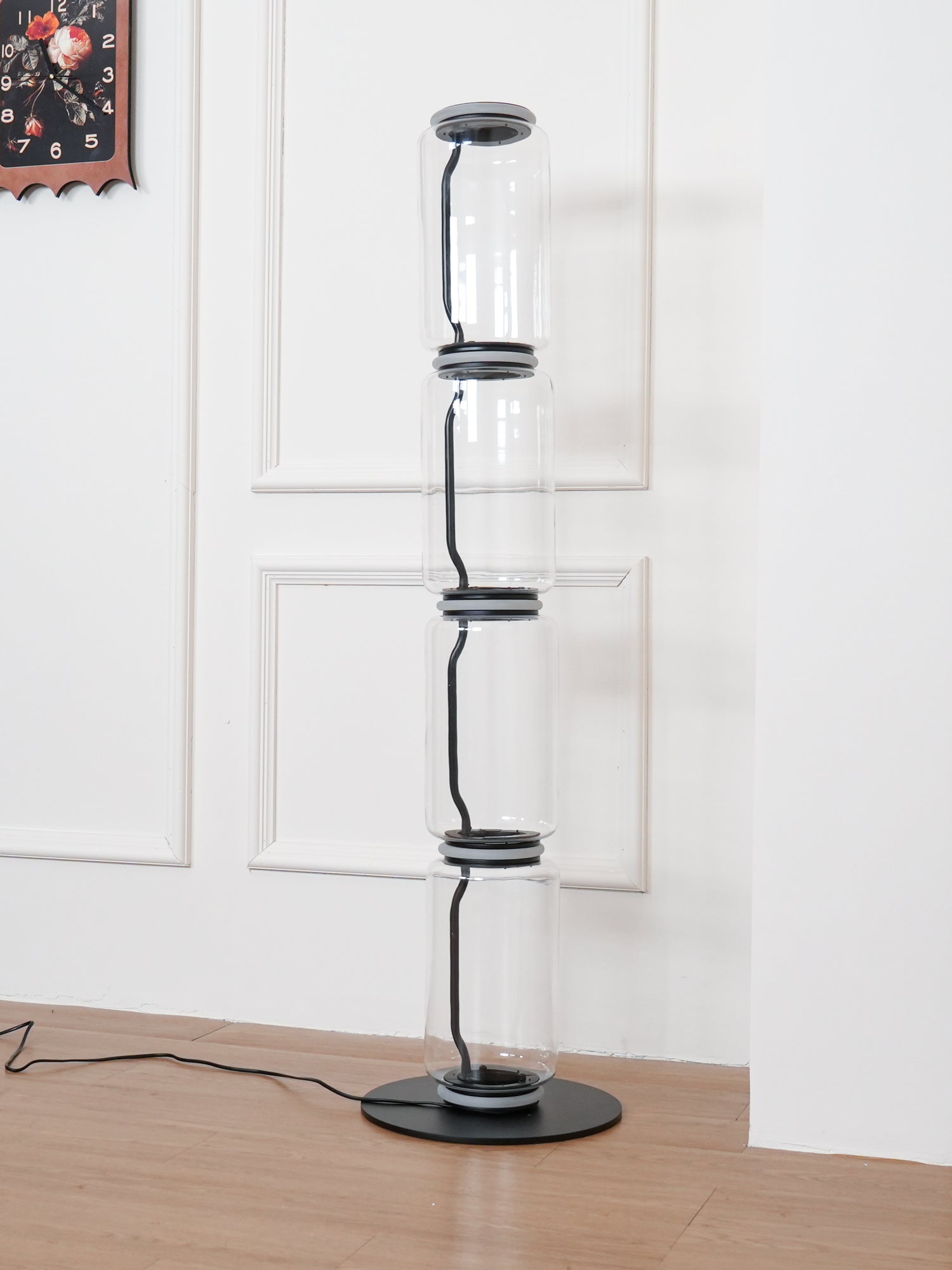 Bamboo Glass Floor Light, Floor Lamp, detail 9