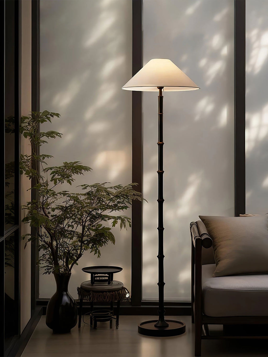 Bamboo Knot Floor Light, Floor Lamp, detail 6