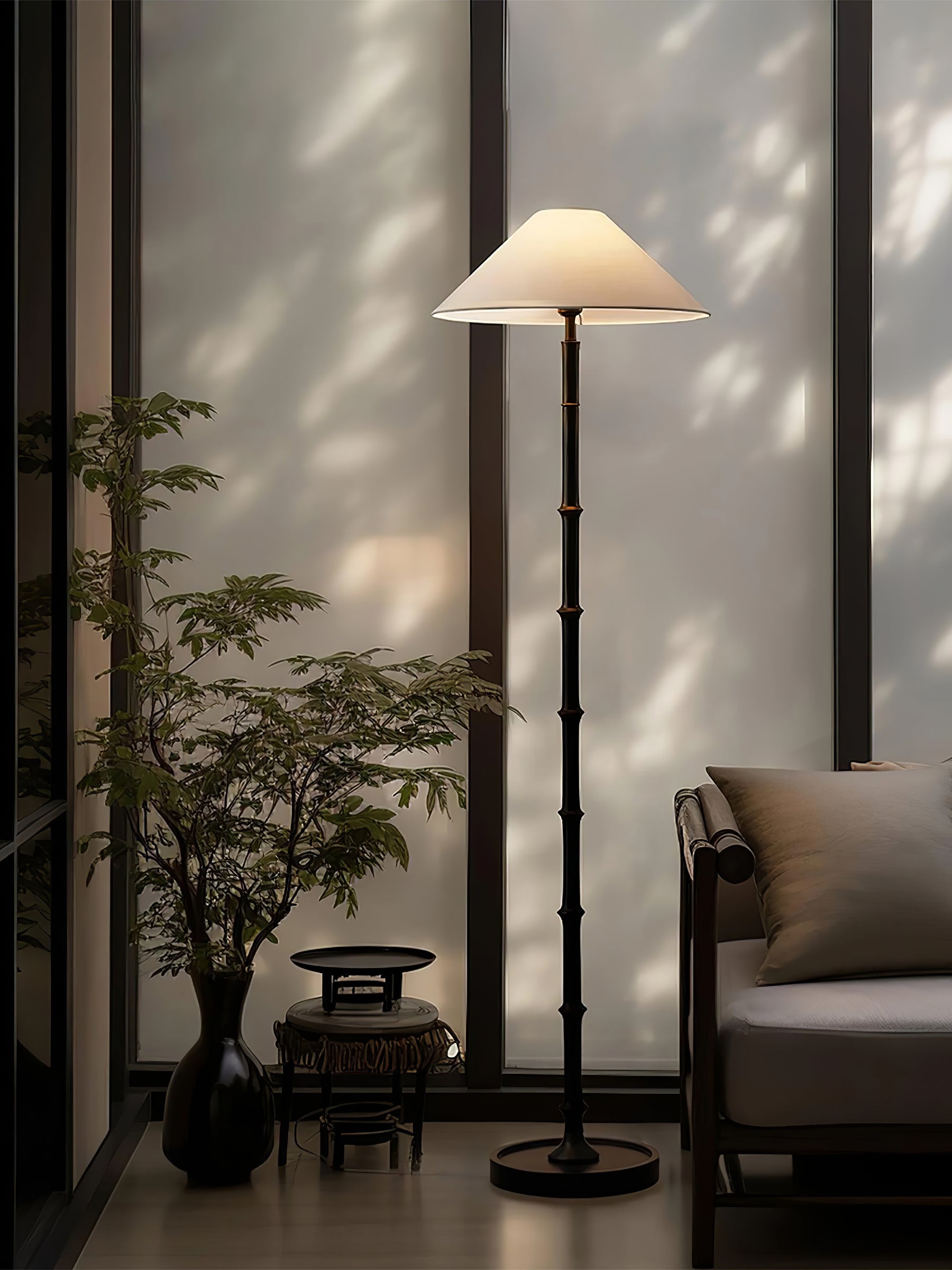 Bamboo Knot Floor Light, Floor Lamp, detail 6
