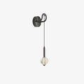 Barletta Crystal Wall Light, Bedroom Wall Sconce, Metal, Dia 12cm x H 70cm