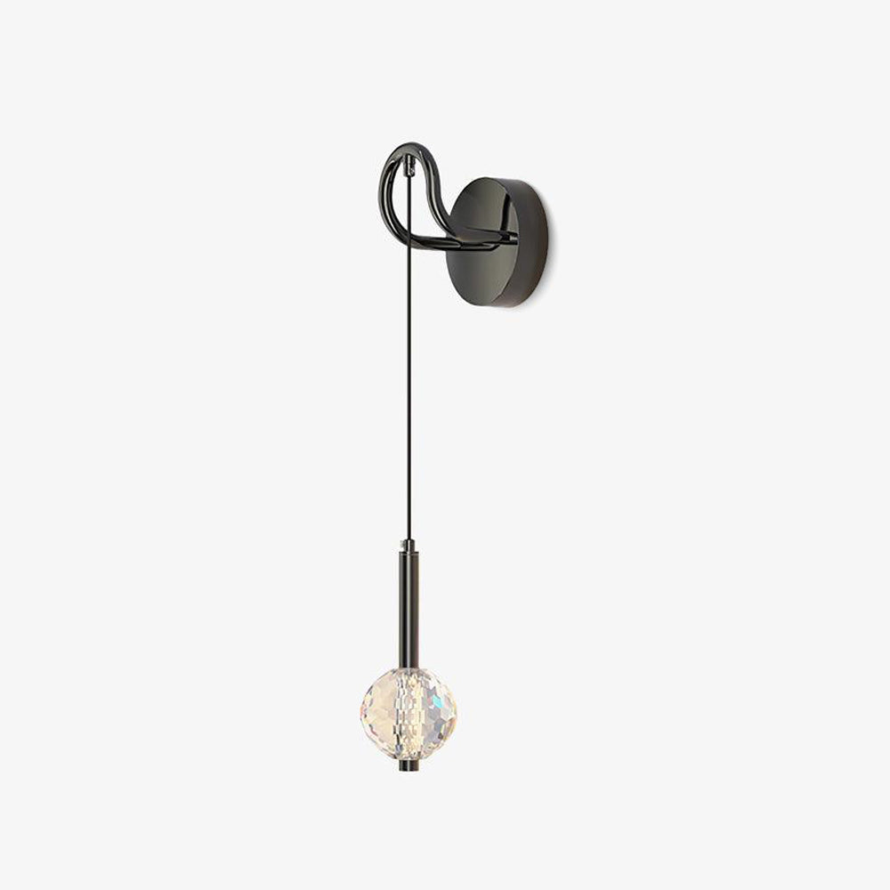 Barletta Crystal Wall Light, Bedroom Wall Sconce, detail 2