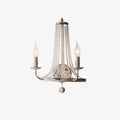 Basket Crystal Wall Light, Hardwired Wall Sconce, Metal, Dia 32cm x H 48cm