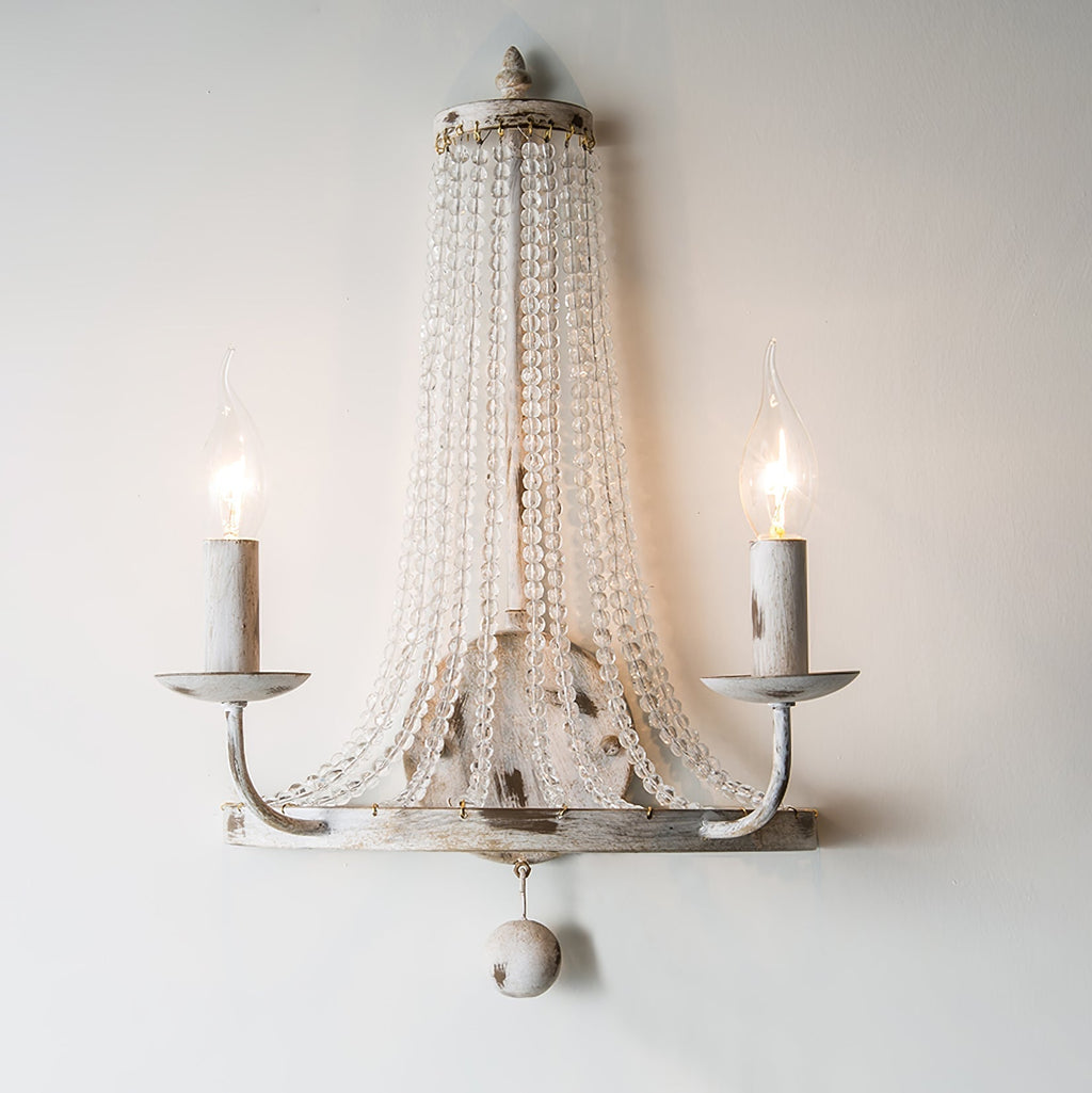 Basket Crystal Wall Light, Hardwired Wall Sconce, detail 4