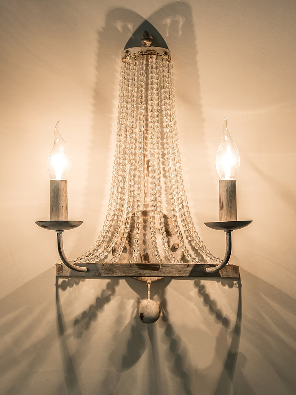 Basket Crystal Wall Light, Hardwired Wall Sconce, detail 6