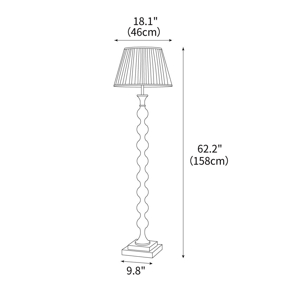 Bead Column Floor Light 18.1", Floor Lamp, detail 3