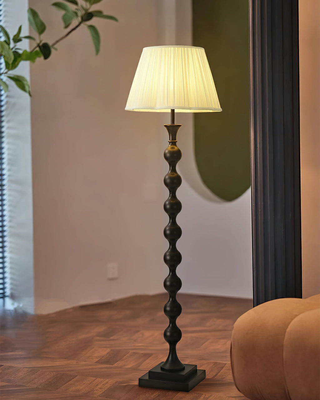 Bead Column Floor Light 18.1", Floor Lamp, detail 8