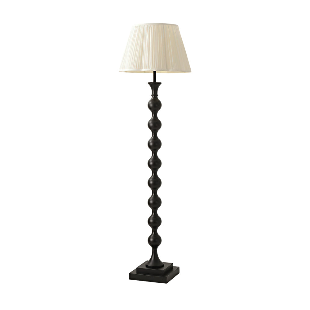 Bead Column Floor Light 18.1", Floor Lamp, Wood, D46 x H158cm