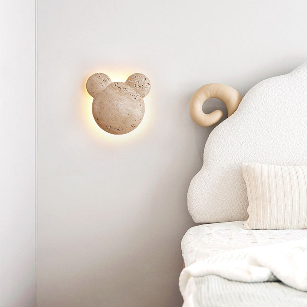 Bearstone Wall Light, Hardwired Wall Sconce, detail 5