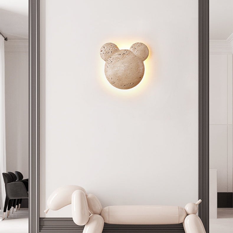 Bearstone Wall Light, Hardwired Wall Sconce, detail 9