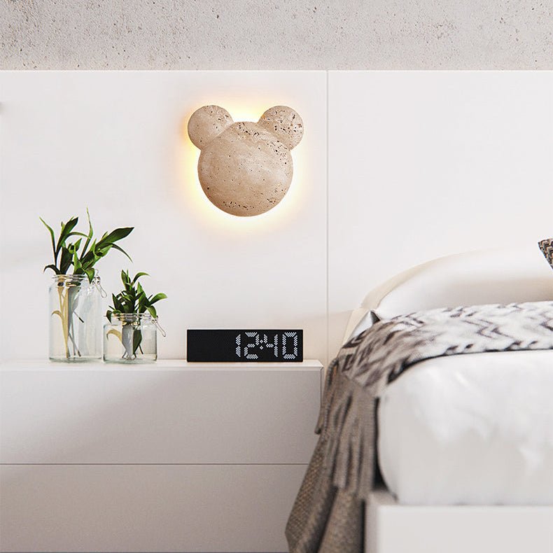 Bearstone Wall Light, Hardwired Wall Sconce, detail 7