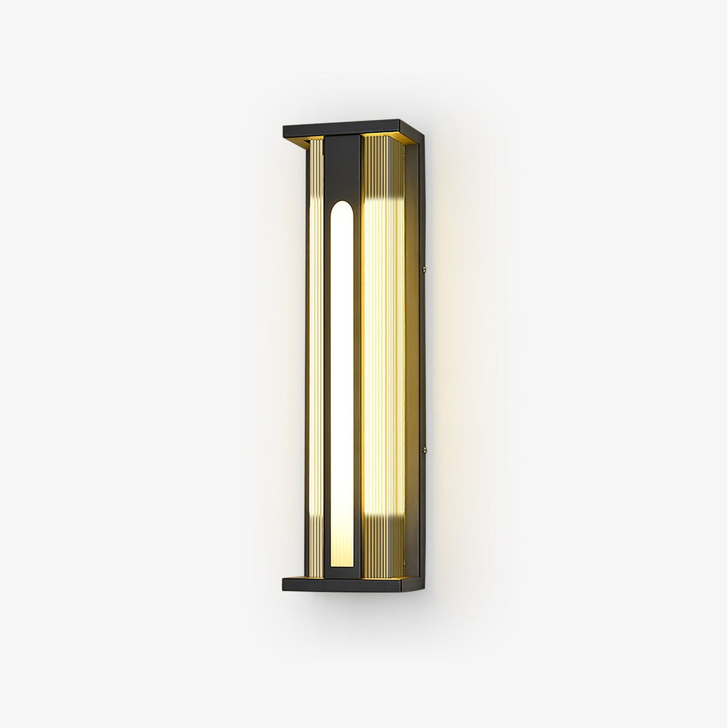 Bellamy Flair Exterior Wall Light, Outdoor Wall Light, Stainless steel, L 6.3″ x W 4.7″ x H 31.5″