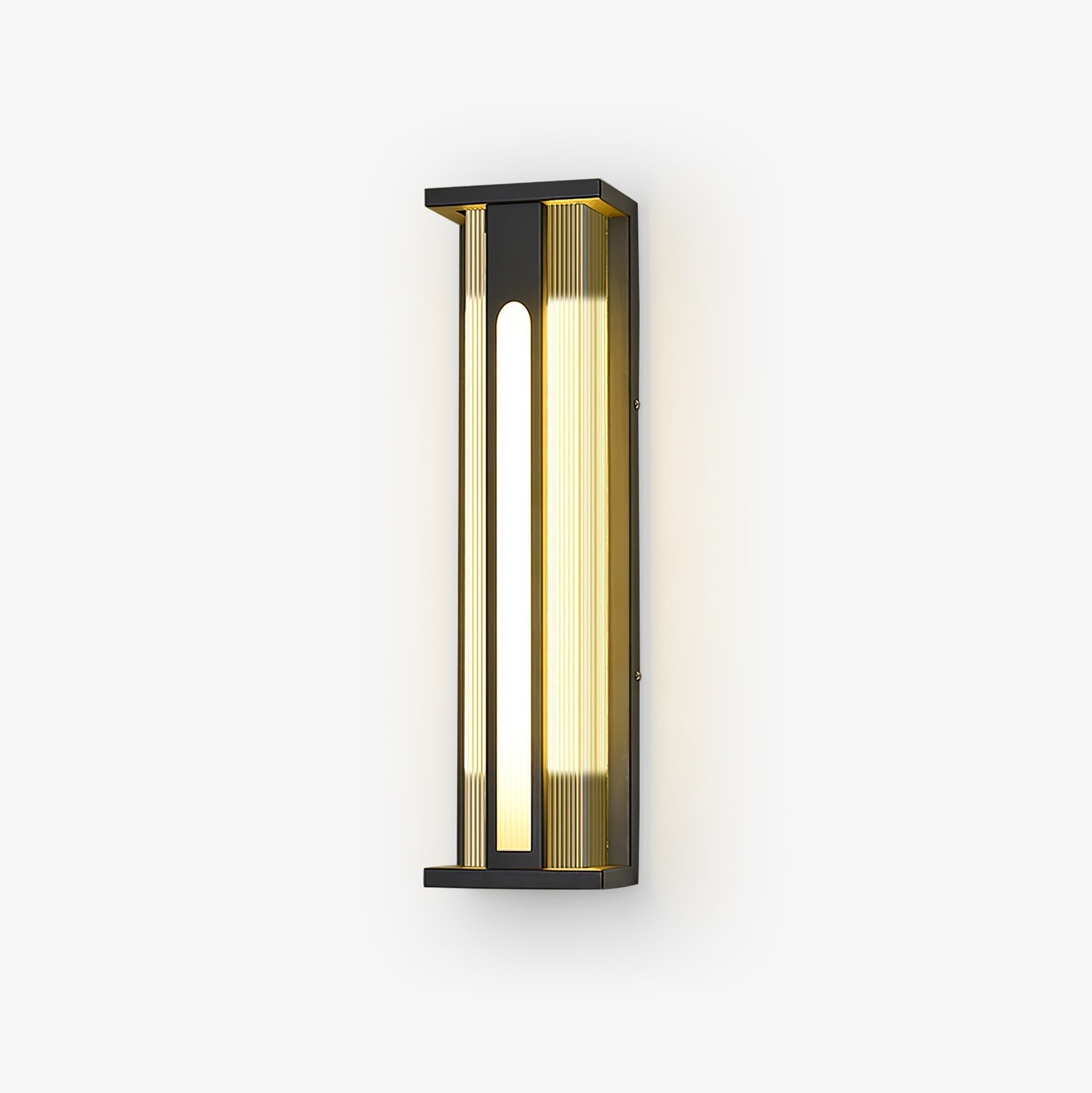 Bellamy Flair Exterior Wall Light, Outdoor Wall Light, Stainless steel, L 6.3″ x W 4.7″ x H 31.5″