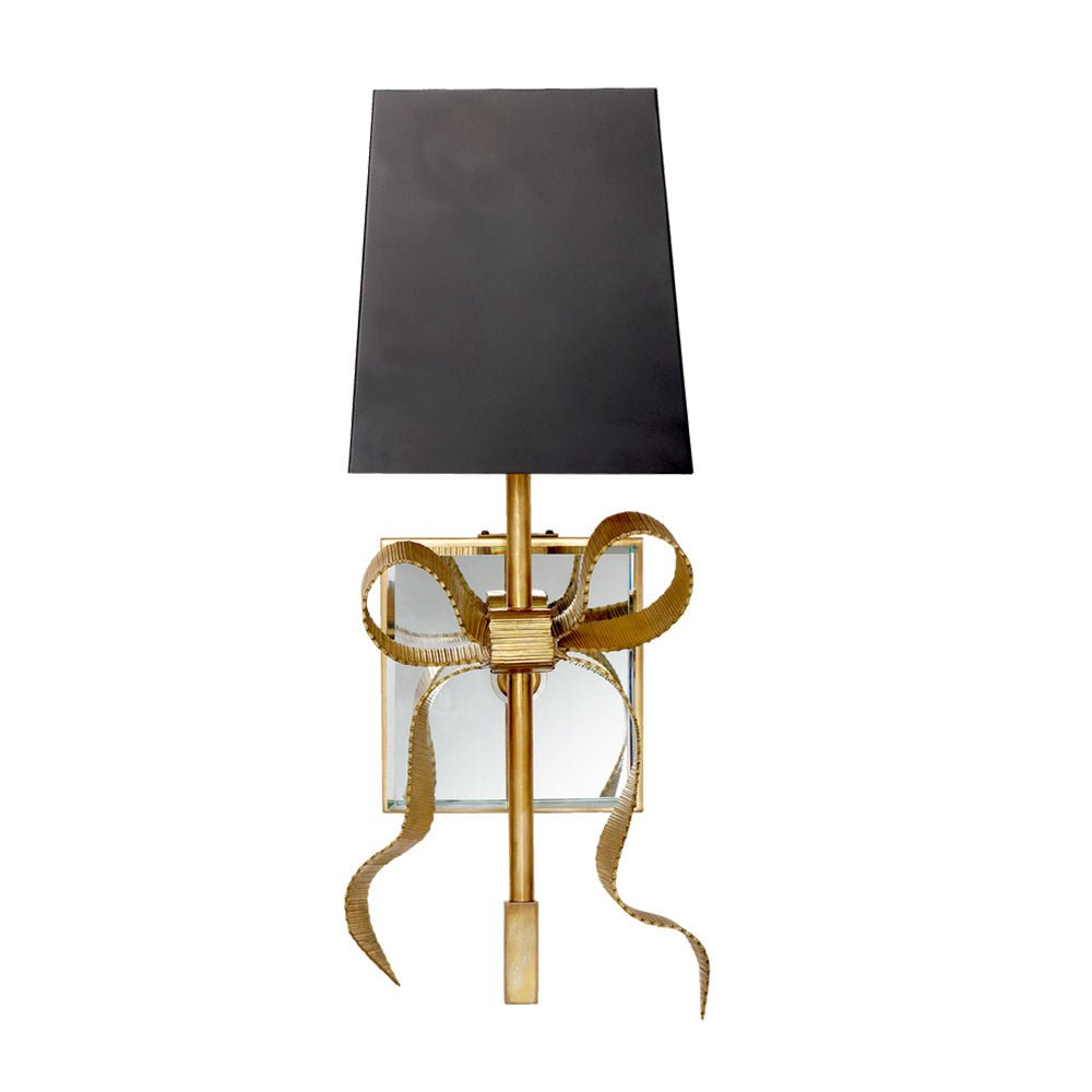 Belle Bow Wall Light, Hardwired Wall Sconce, Metal, W 12.7cm x H 33cm