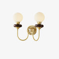 Bellevue Wall Light, Hardwired Wall Sconce, Brass, L 23cm x W 12cm x H 34cm