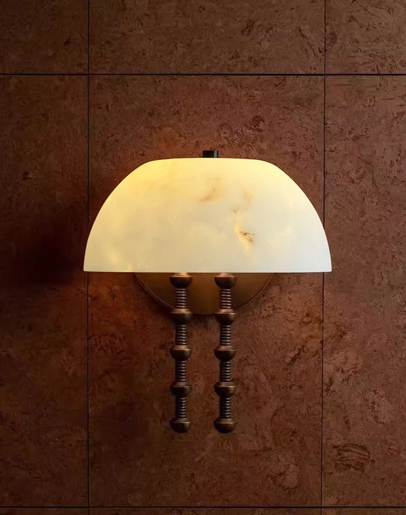 Bellini Alabaster Wall Light, Hardwired Wall Sconce, detail 6