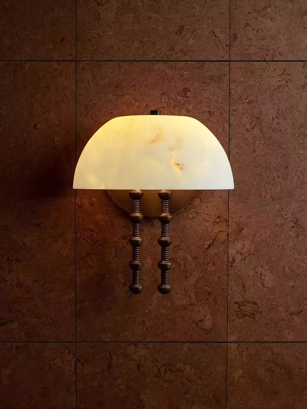 Bellini Alabaster Wall Light, Hardwired Wall Sconce, detail 8