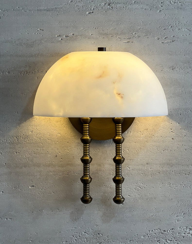 Bellini Alabaster Wall Light, Hardwired Wall Sconce, detail 5