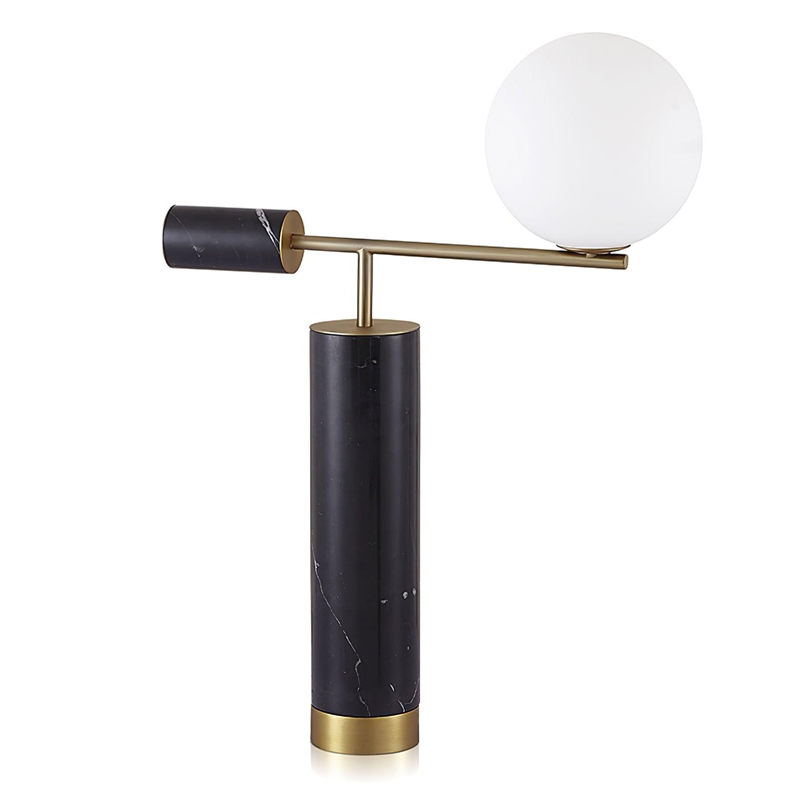 Bendik Ceramic Desk Light, Bedside Table Lamp, Metal, ∅ 19.7″ x H 25.2″