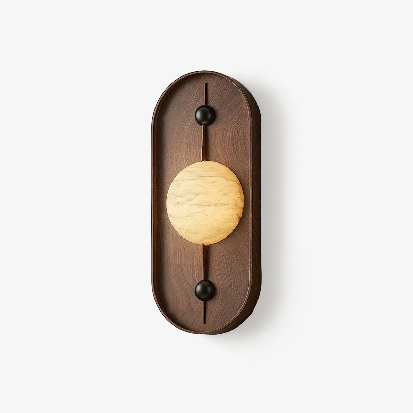 Bezel Wall Light, Hardwired Wall Sconce, Alabaster, Dia 20cm x H 50cm