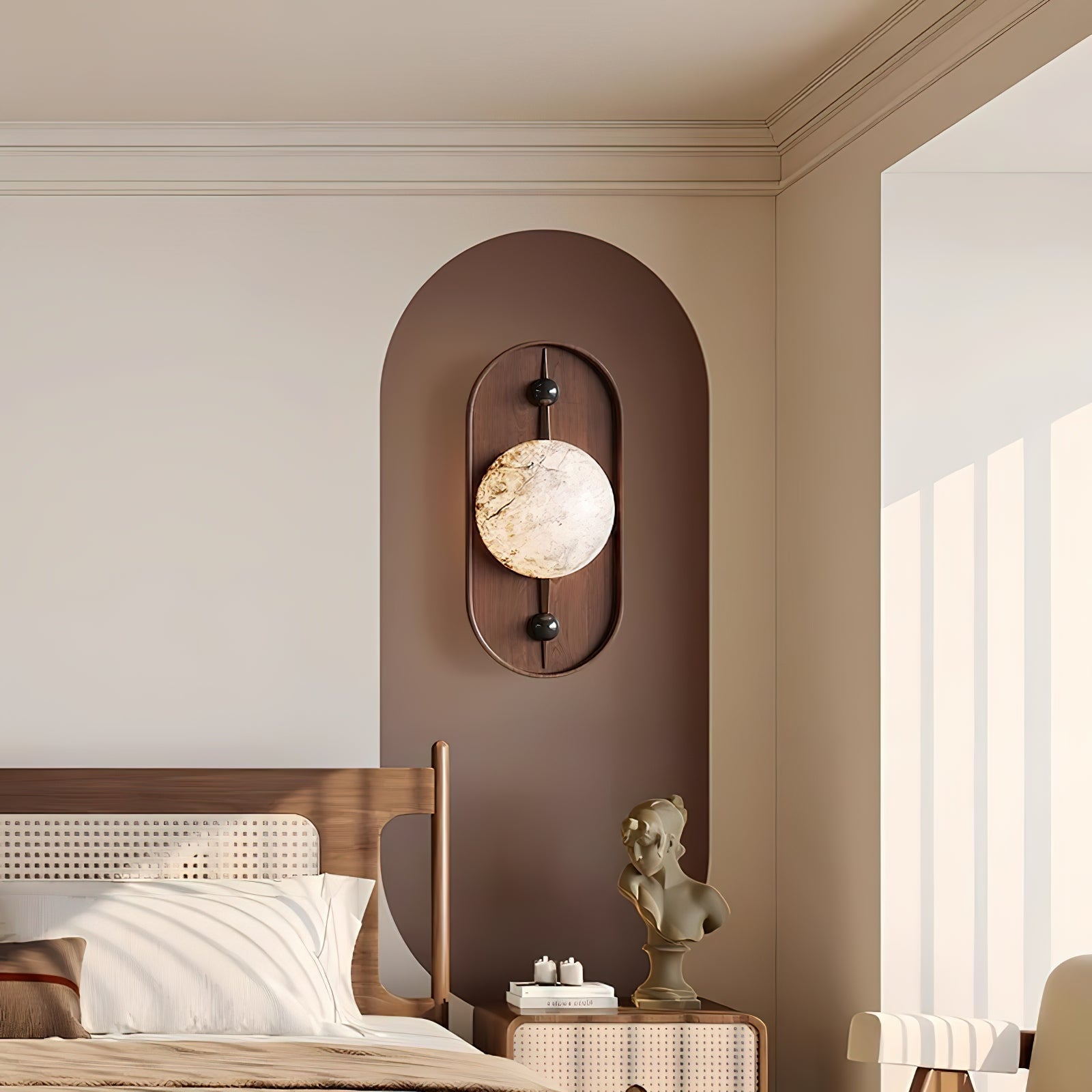 Bezel Wall Light, Hardwired Wall Sconce, detail 18