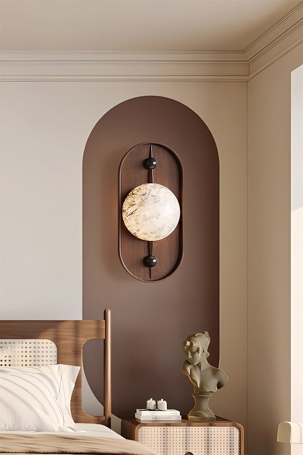 Bezel Wall Light, Hardwired Wall Sconce, detail 10