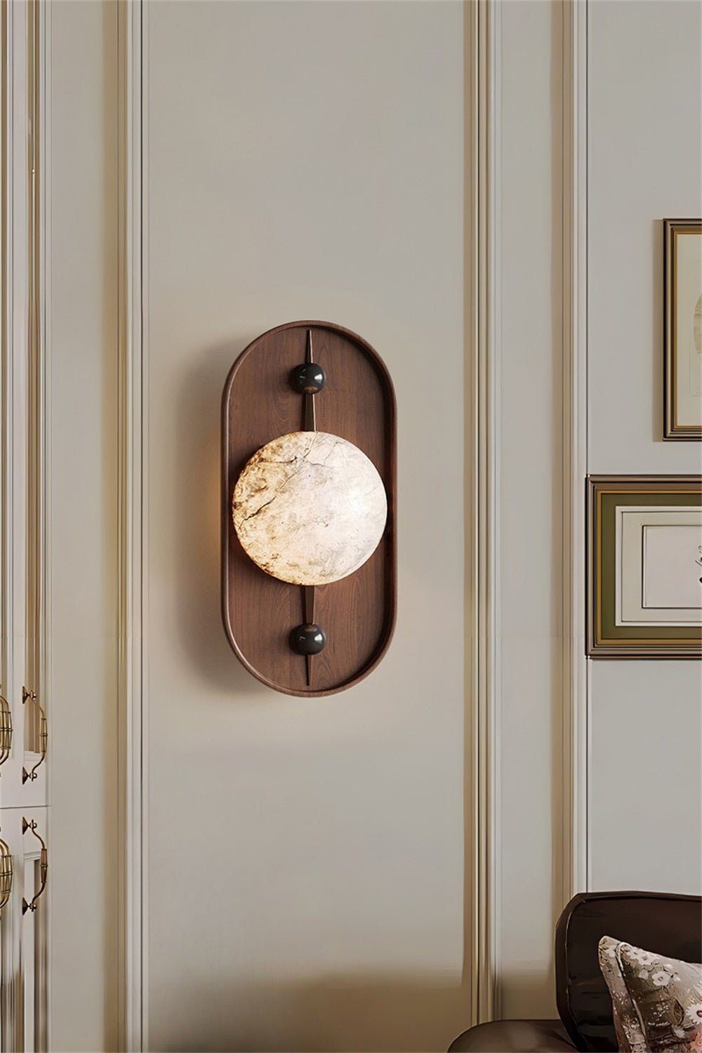 Bezel Wall Light, Hardwired Wall Sconce, detail 14