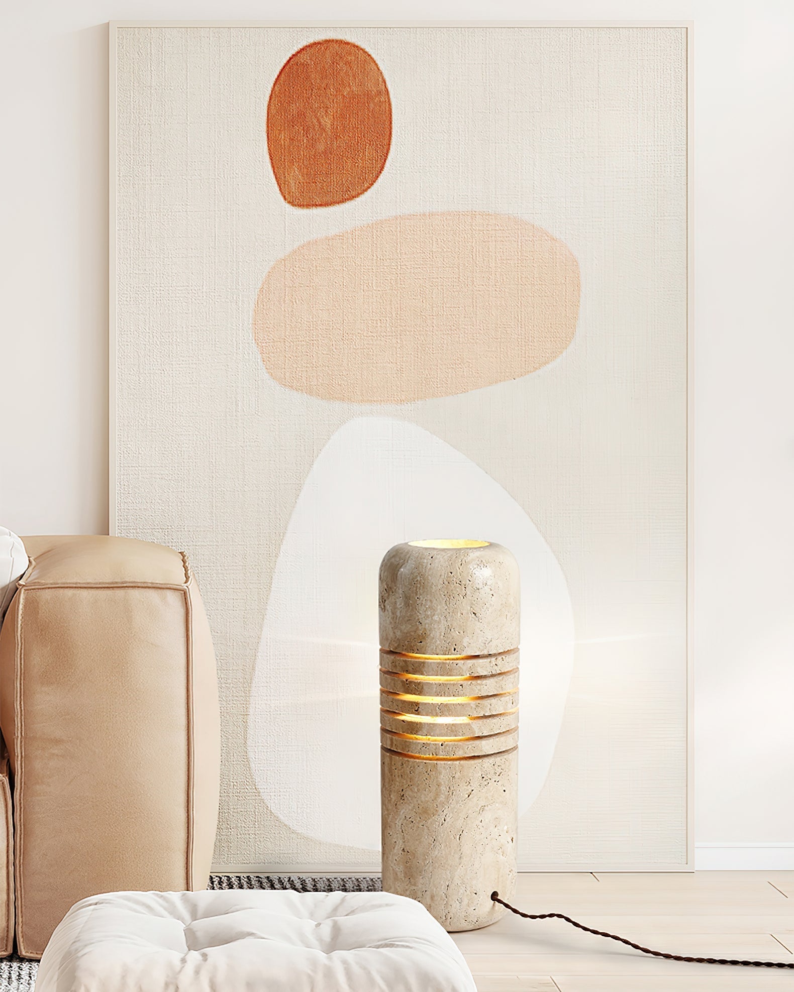 Big Stone Bucket Floor Light, Floor Lamp, detail 10