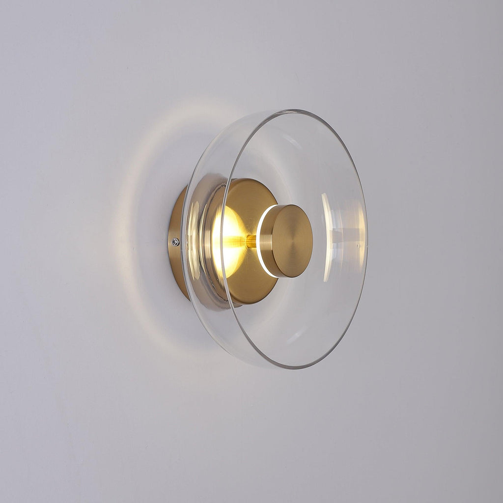 Blossi Wall Light - ∅ 3.9″ x H 9″ Brass, Hardwired Wall Sconce, detail 4