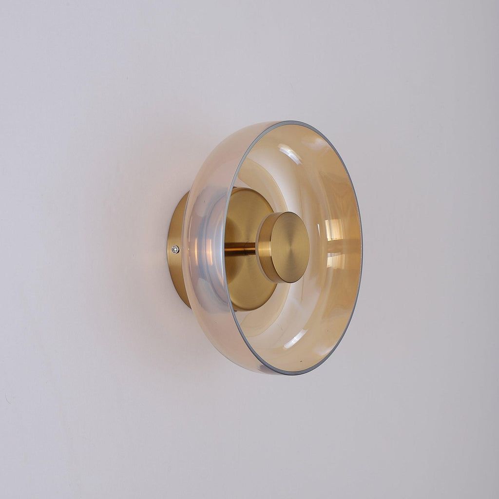 Blossi Wall Light - Dia 10cm x H 23cm Brass, Hardwired Wall Sconce, detail 9
