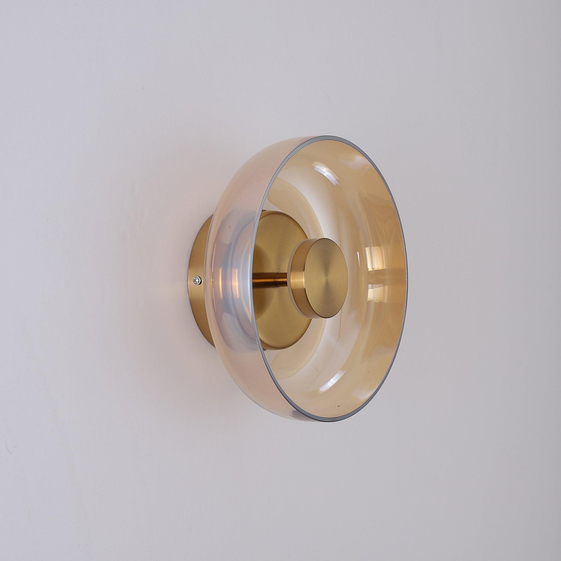 Blossi Wall Light - Dia 10cm x H 23cm Brass, Hardwired Wall Sconce, detail 9