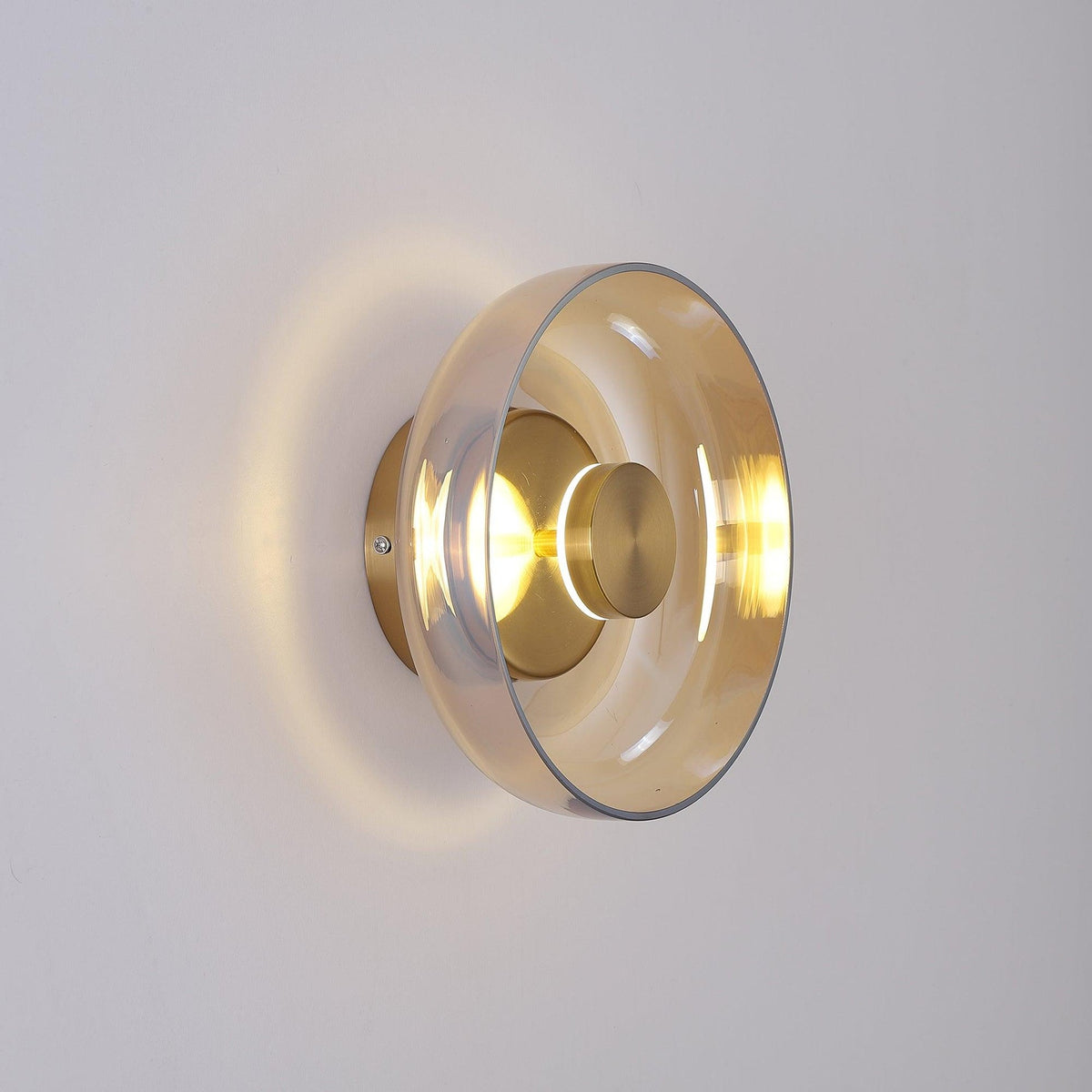 Blossi Wall Light - Dia 10cm x H 23cm Brass, Hardwired Wall Sconce, detail 3