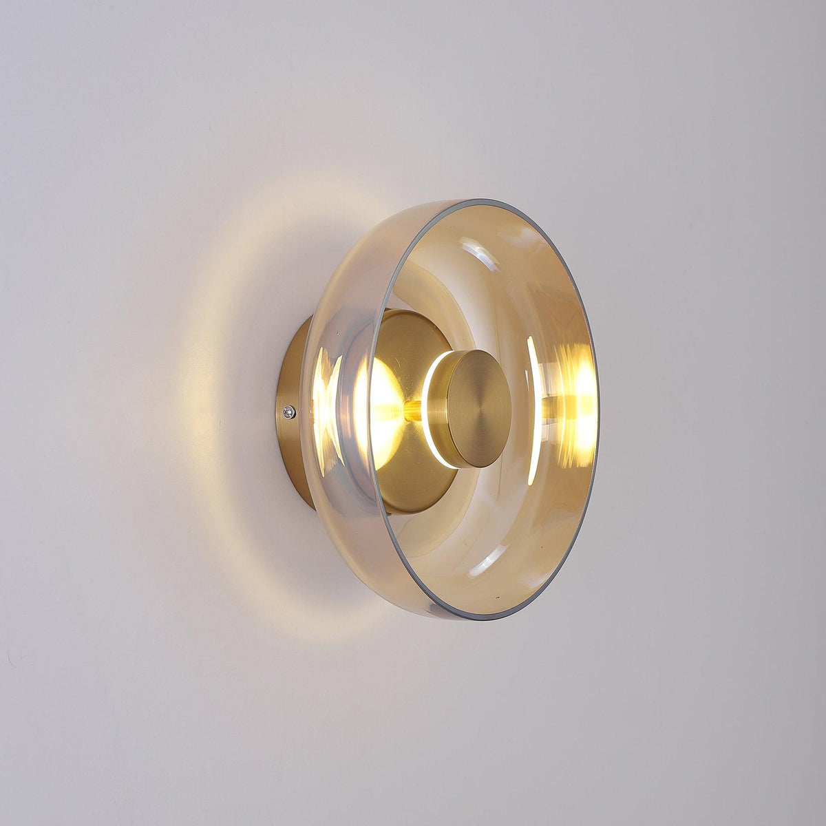Blossi Wall Light - ∅ 3.9″ x H 9″ Brass, Hardwired Wall Sconce, detail 2