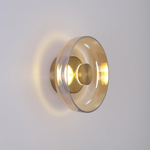 Blossi Wall Light - ∅ 3.9″ x H 9″ Brass, Hardwired Wall Sconce, detail 2