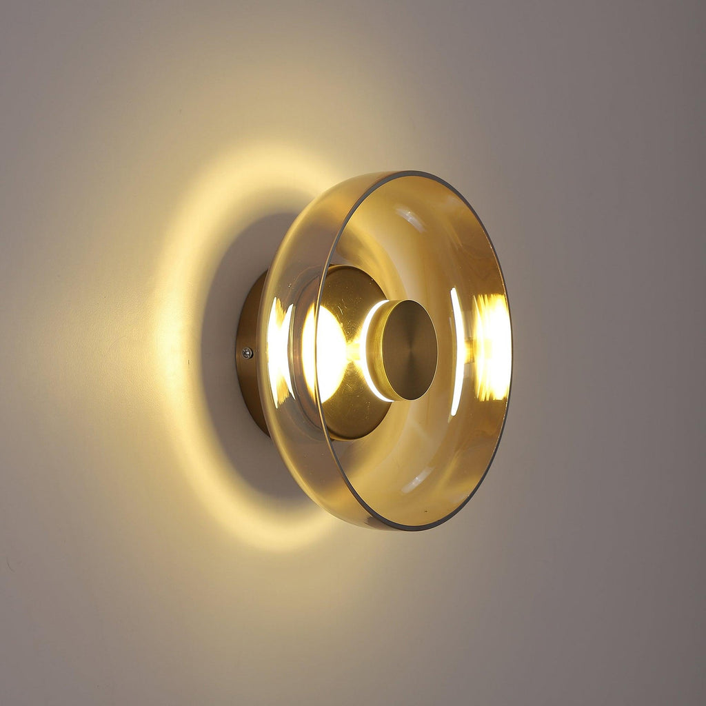 Blossi Wall Light - Dia 10cm x H 23cm Brass, Hardwired Wall Sconce, detail 4